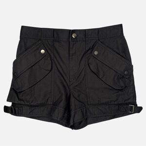HELMUT LANG Minimalist Cargo Utility Shorts - Black - Size 4